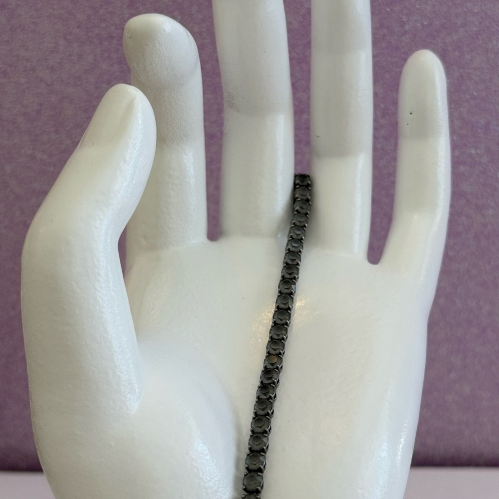 Swarovski Black Crystal Tennis Bracelet